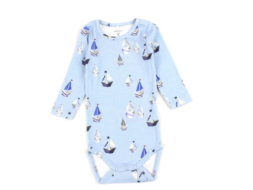 Name It chambray blue sailboat body